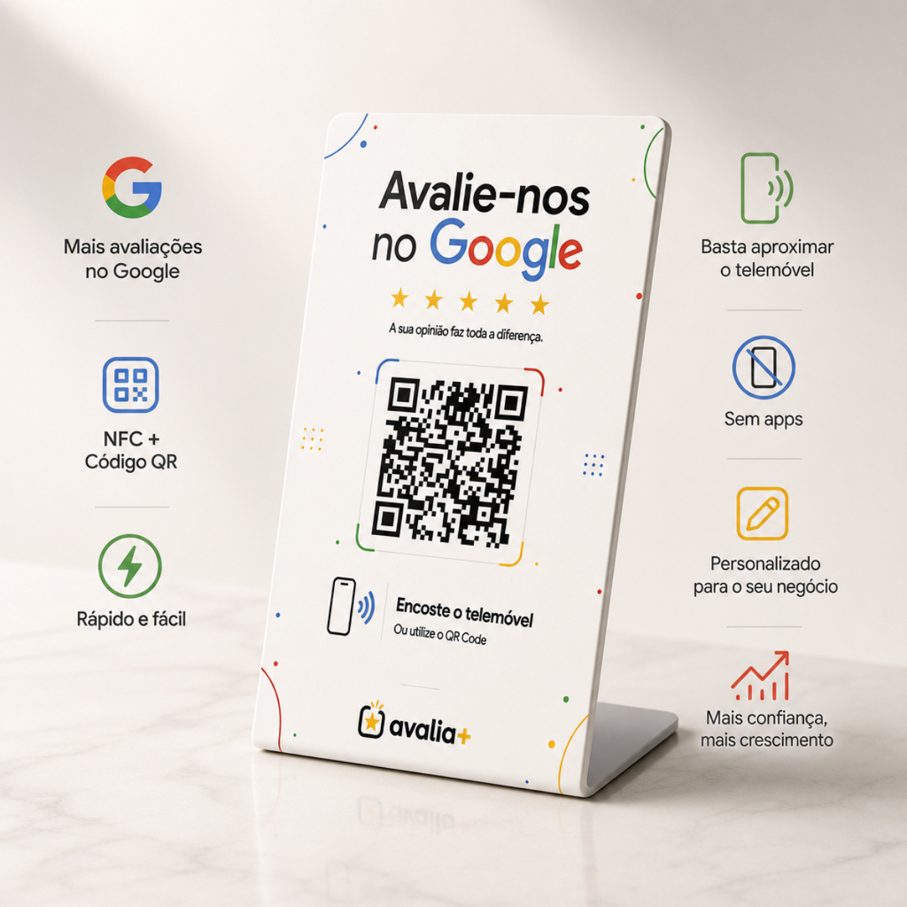 Placa de Review Google