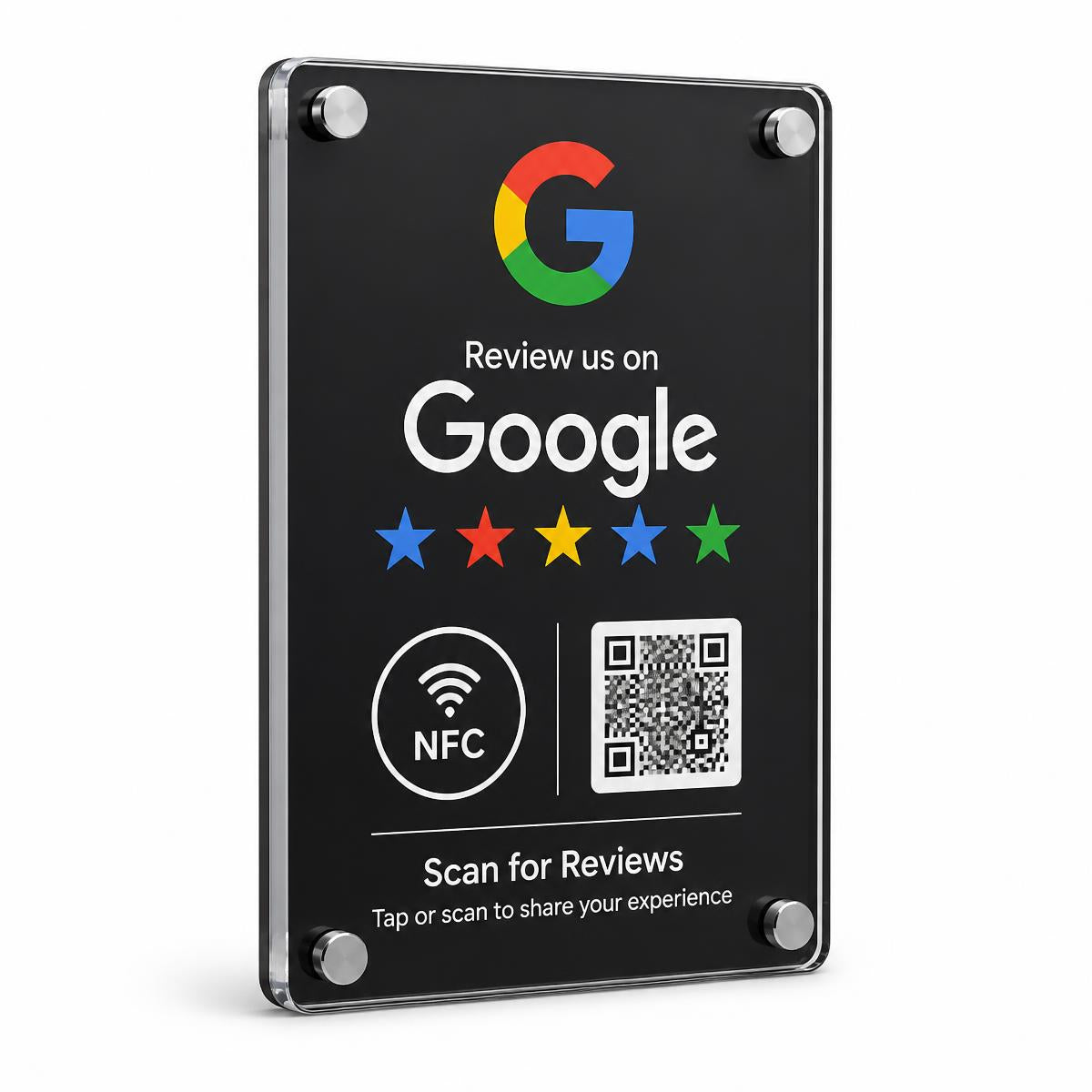 Placa NFC TapReview para avaliações Google